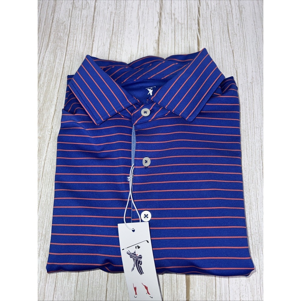 NWT Fairway & Greene Men's Golf Polo Shirt Medium, No Logos ✅ Made In USA